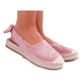 FRJ Damen Espadrilles Wildleder Pink Contour rosa