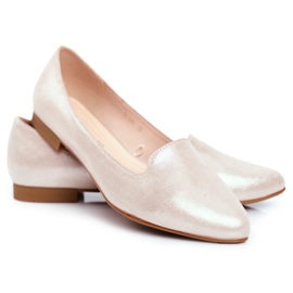 Damen Ballerinas Sergio Leone Beige Gold BL610 golden