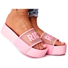 SEA Hausschuhe für Damen auf der Plattform Pink Rich rosa