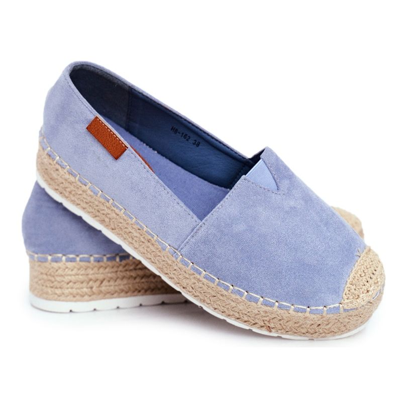 FRBS Damen Espadrilles auf der blauen La Playa Leinenplattform