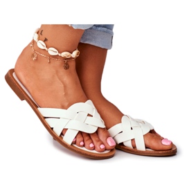 FRJ Elegante Damen Hausschuhe Weiß Mariah