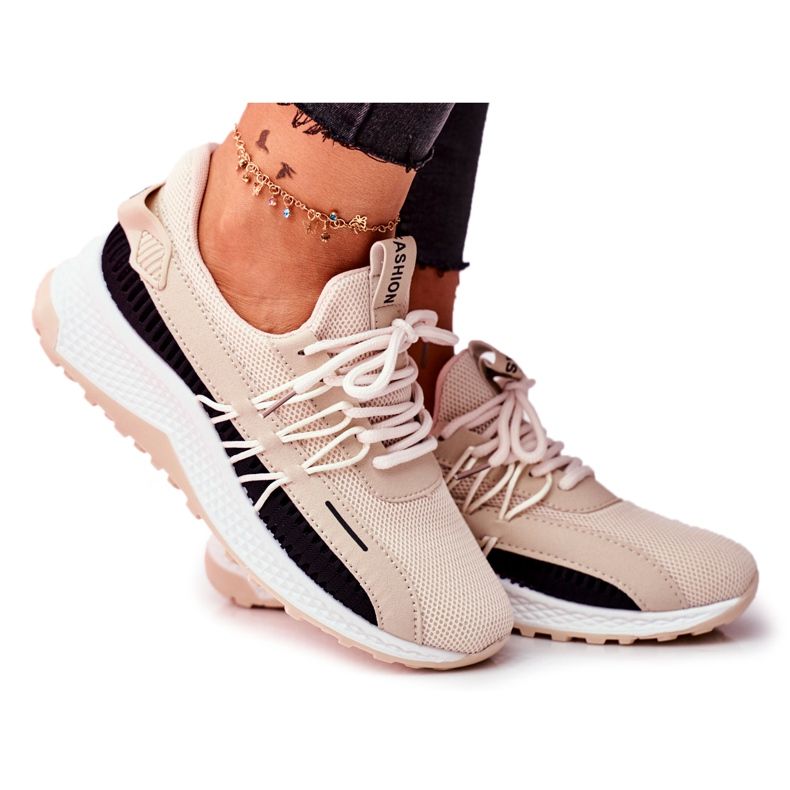 BUGO Damen Sportschuhe Sneaker Beige Pamela