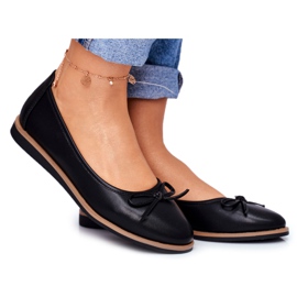 Damen Ballerinas Sergio Leone Schwarz BL612