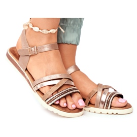 EVE Damen Sandalen Flat Brown Replay braun
