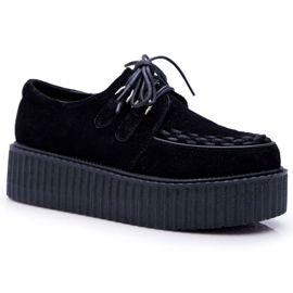 Smith's Creepers aus schwarzem Wildleder auf der Gocain-Plattform