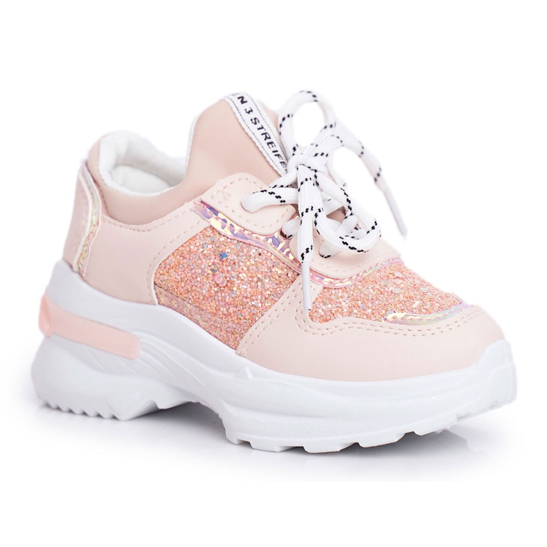 FRROCK Sportschuhe für Kinder mit Glitzerrosa Matylda