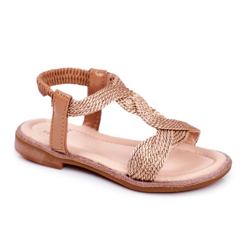 FRROCK Champagner Lamado Kindersandalen rosa gelb