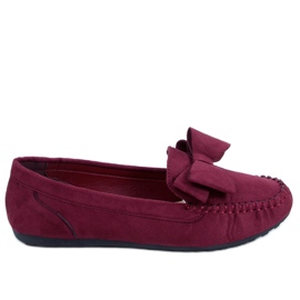 Burgunder-Loafer für Damen B2020-6 Wine rot