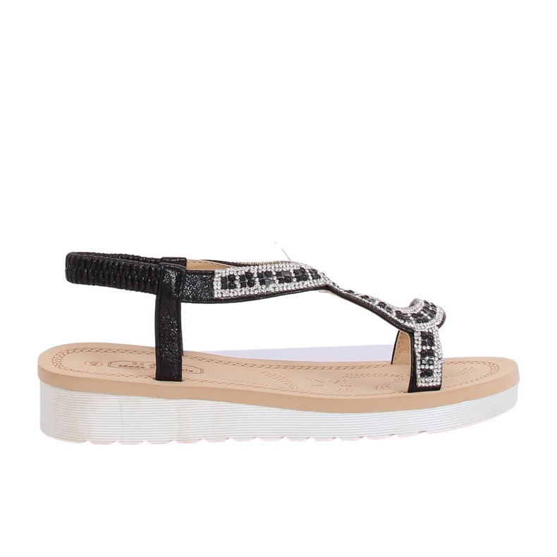 Schwarze Damensandalen HD-129 Schwarz