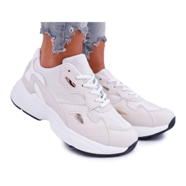 FRJ Damen Sportschuhe Weiß Beige Szantal braun