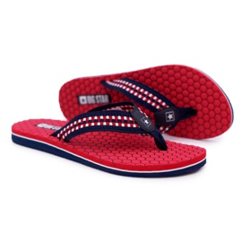 Damen Hausschuhe Flip-Flops Big Star Rot DD274A252