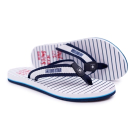 Damen Hausschuhe Flip-Flops Big Star Marineblau DD274A250