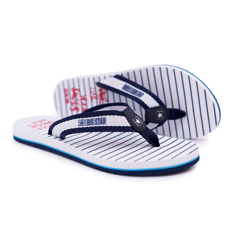 Damen Hausschuhe Flip-Flops Big Star Marineblau DD274A250 navy blau