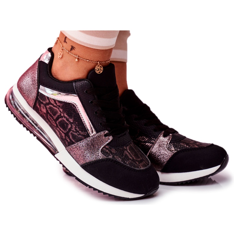 SEA Damen Sportschuhe Sneakers Schwarz Helly