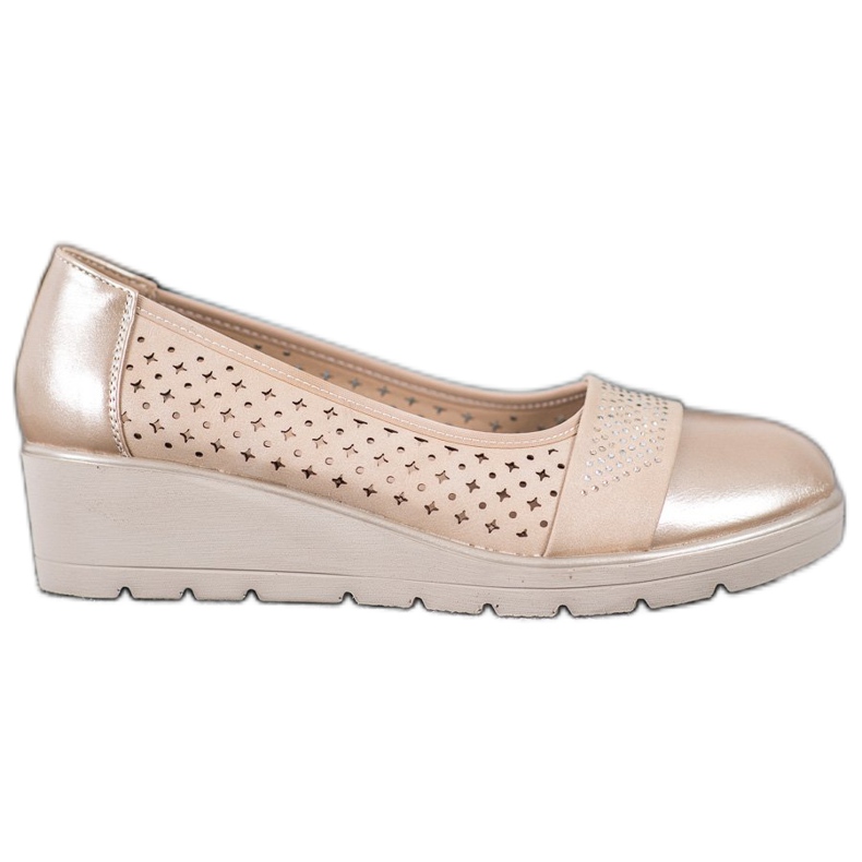 Comer Pumps mit Zirkonia braun gelb