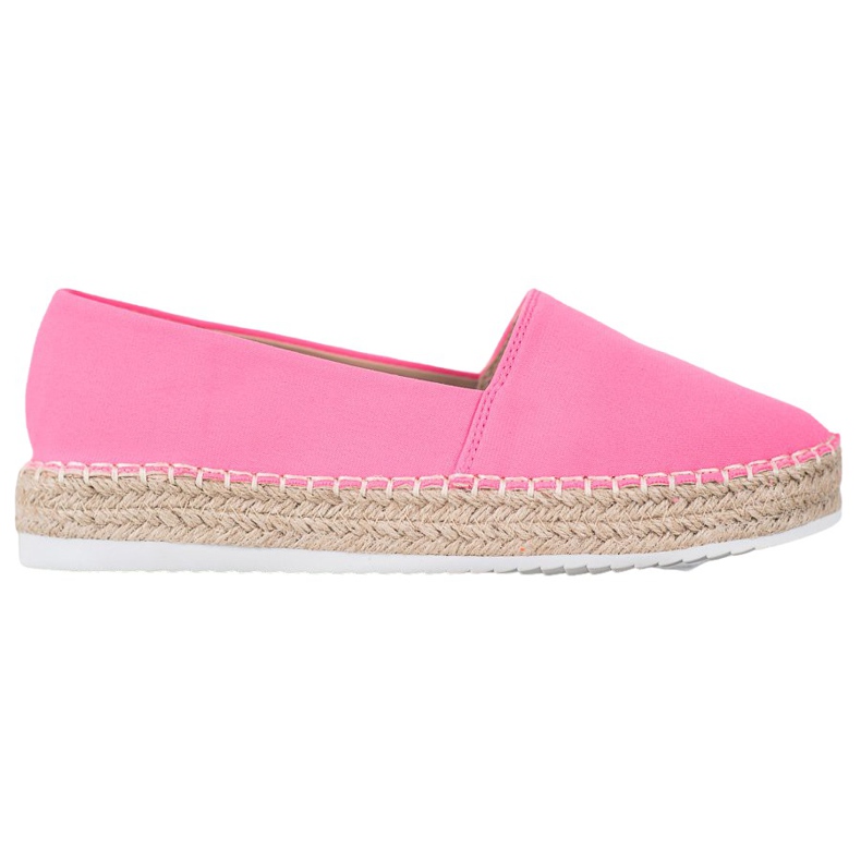 Small Swan Textil-Espadrilles rosa