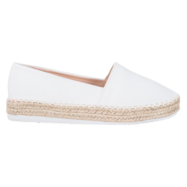 Small Swan Textil-Espadrilles weiß