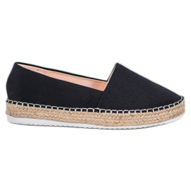 Small Swan Textil-Espadrilles schwarz