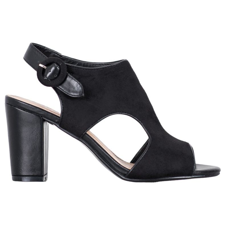 Weide Sandalen aus Wildleder schwarz