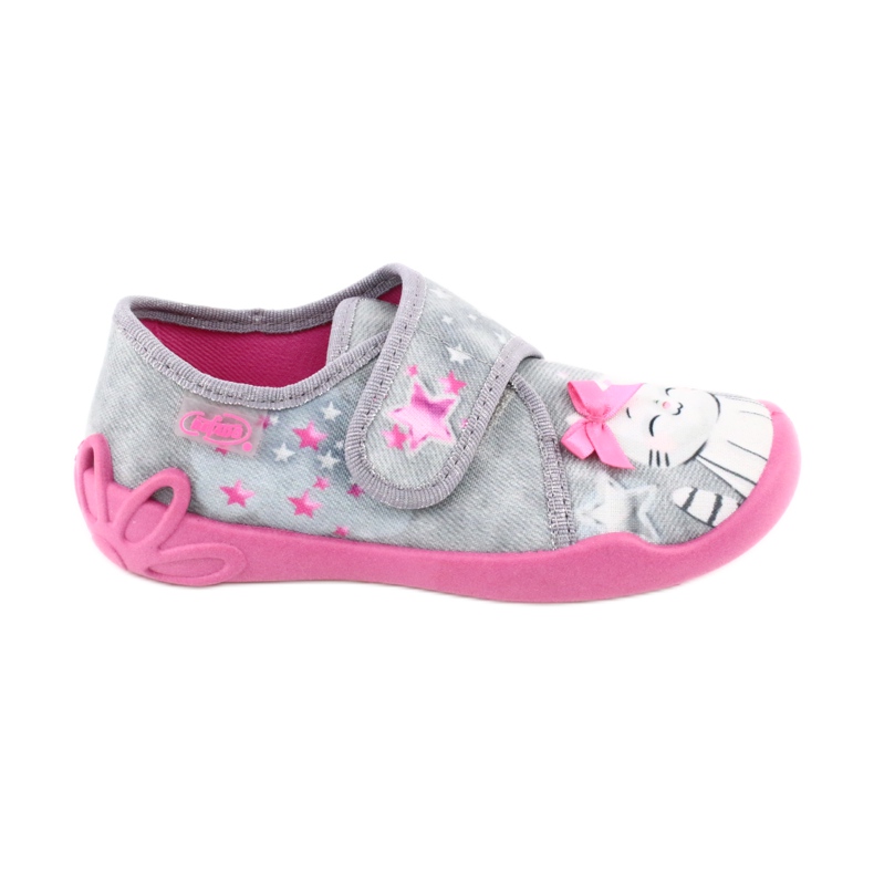 Befado Kinderschuhe 122X002 rosa grau