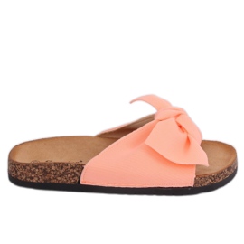 Pink CK108 Pinke Pantoffeln auf der Korksohle rosa