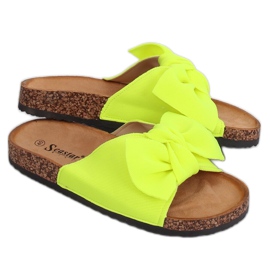 Neon CK108 Slipper auf der Korksohle gelb