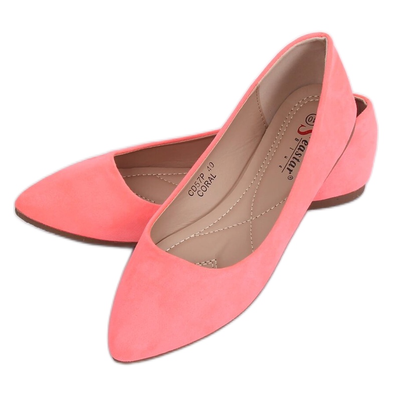 Korallenballerinas für Damen CD57P Coral rosa