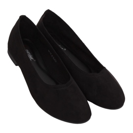Weiche schwarze Damen Ballerinas NK17P Black
