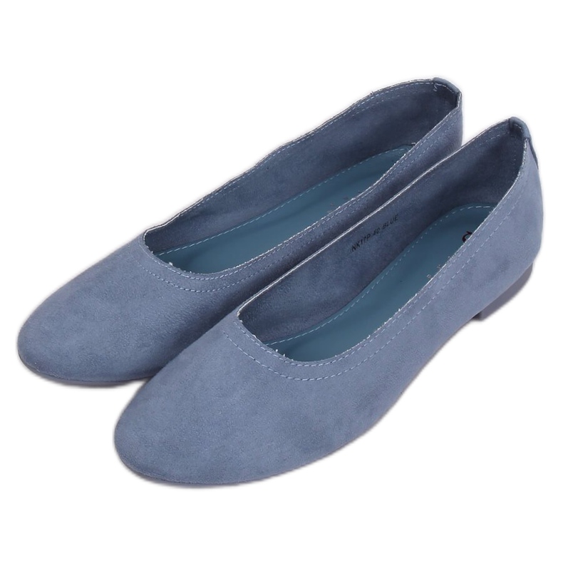 Blue NK17P Blaue weiche Ballerinas für Damen