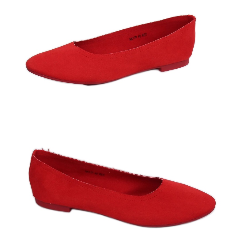 Weiche rote Damen Ballerinas NK17P Red