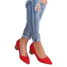 Pumps mit Holzabsatz rot CL75P Red