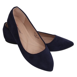 Ballerinas mit Mandelzehen marineblau CD52P Navy navy blau