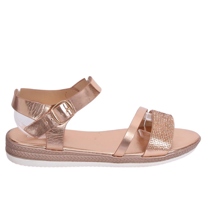 Damen Sandalen Champagner D-118 Champagne rosa
