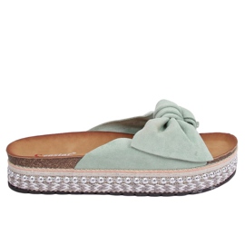 Damen Hausschuhe Mint LK29P Grün