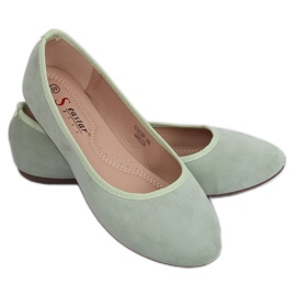 CD63P Grüne Aquamarine glatte Ballerinas