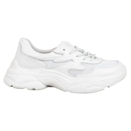 Filippo Weiße Turnschuhe aus Leder