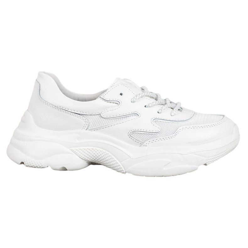 Filippo Weiße Turnschuhe aus Leder