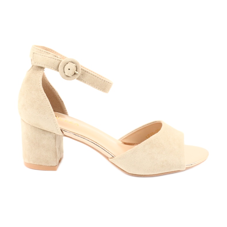 Lässige Sandalen mit hohem Absatz VINCEZA braun