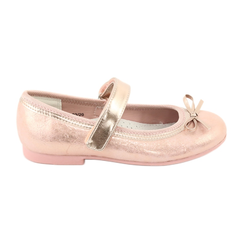 Golden Rose Ballerinas mit der American Club GC02 Schleife rosa