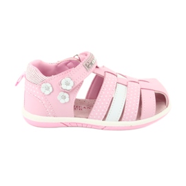 American Club DR16 / 20 Mädchensandalen weiß rosa