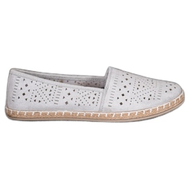 MCKEYLOR Aztekische Espadrilles mit aztekischen Mustern braun grau