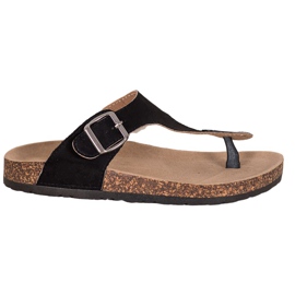 Bequeme Flip-Flops von VINCEZA schwarz