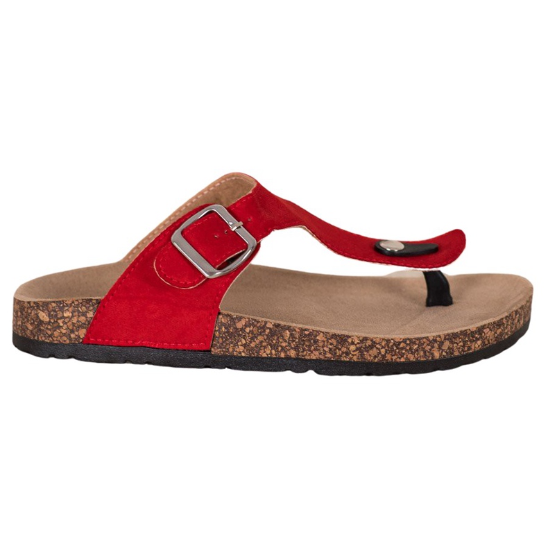 Bequeme Flip-Flops von VINCEZA rot
