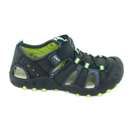 American Club DR04 / 20 Jungen Sandalen navy blau grün
