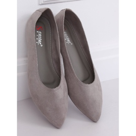 Graue Damen Ballerinas NK19P Grau