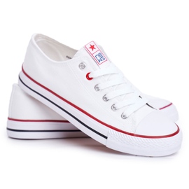 Weiße Flamenco-Sneaker für Damen