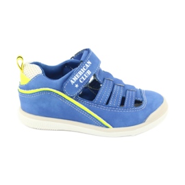 American Club Jungen Sandalen Ledereinsatz GC12/20 Blau