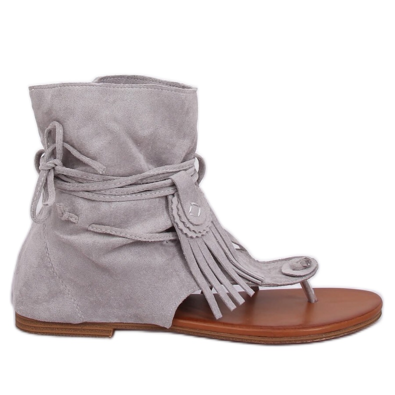 Graue Flip-Flops mit Oberteil SL1010P Grau