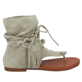 Flip-Flops mit Seladon-Obermaterial SL1010P Grün