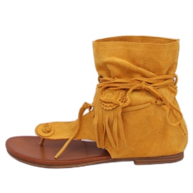 Flip-Flops mit Oberteil Honig SL1010P Gelb